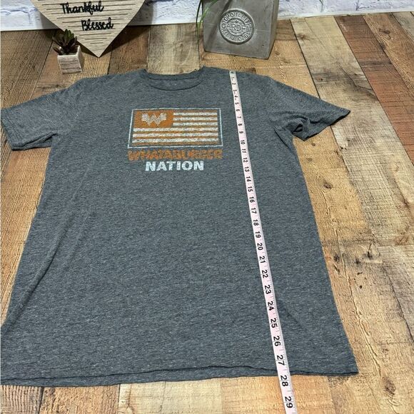 Whataburger Nation Flag grey Short Sleeve T-shirt Cotton unisex Large - Picture 4 of 7